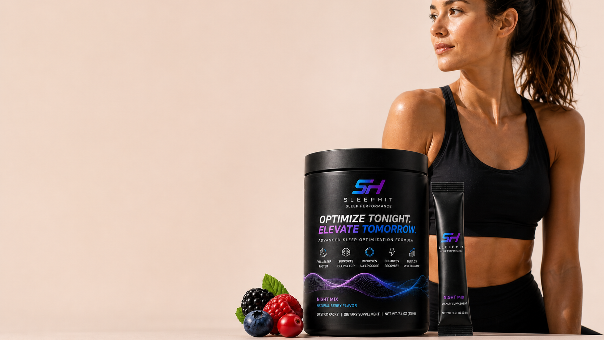 Your performance starts while you sleep — SleepHit Sleep Performance. Optimize tonight. Elevate tomorrow.